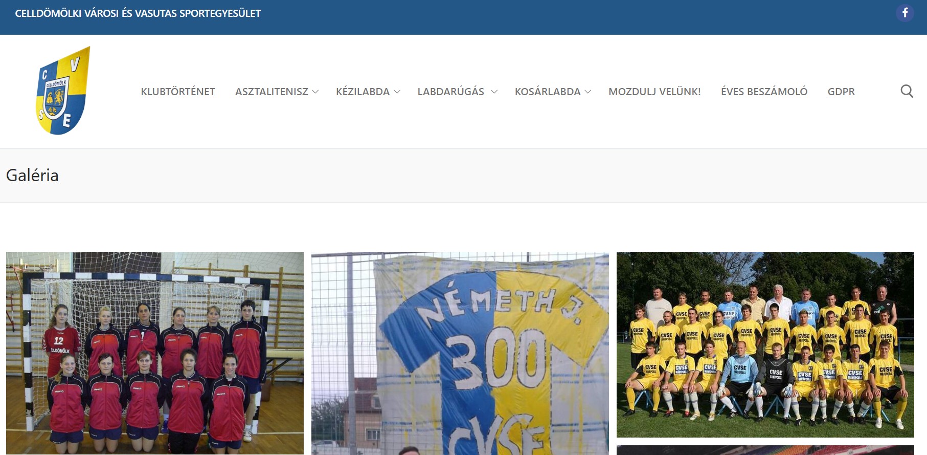 CVSE weboldal képernyőkép